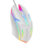 2026 hot F1 Wired 3-Button Mouse Colorful Lighting Game And Office Suitable For Microsoft Windows and Apple IOS system explosion