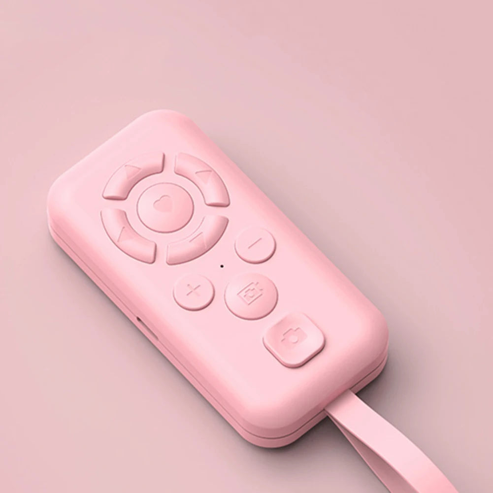 BT Remote Control Multi-Function Mini Self-Timer BT 5.3 Wireless Phone‌ Controller for Content Navigation Novel Reading