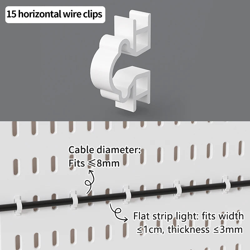 Home & Office Desktop Pegboard: Height-Adjustable Standing Storage Rack for Supplies, Also for Decorative Figurine Display