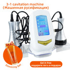 3 In 1 Beauty Body Slimming Massager Cavitation Machine Multi-Functional Device Face Body Tightening Lifting Spa Skincare Tool