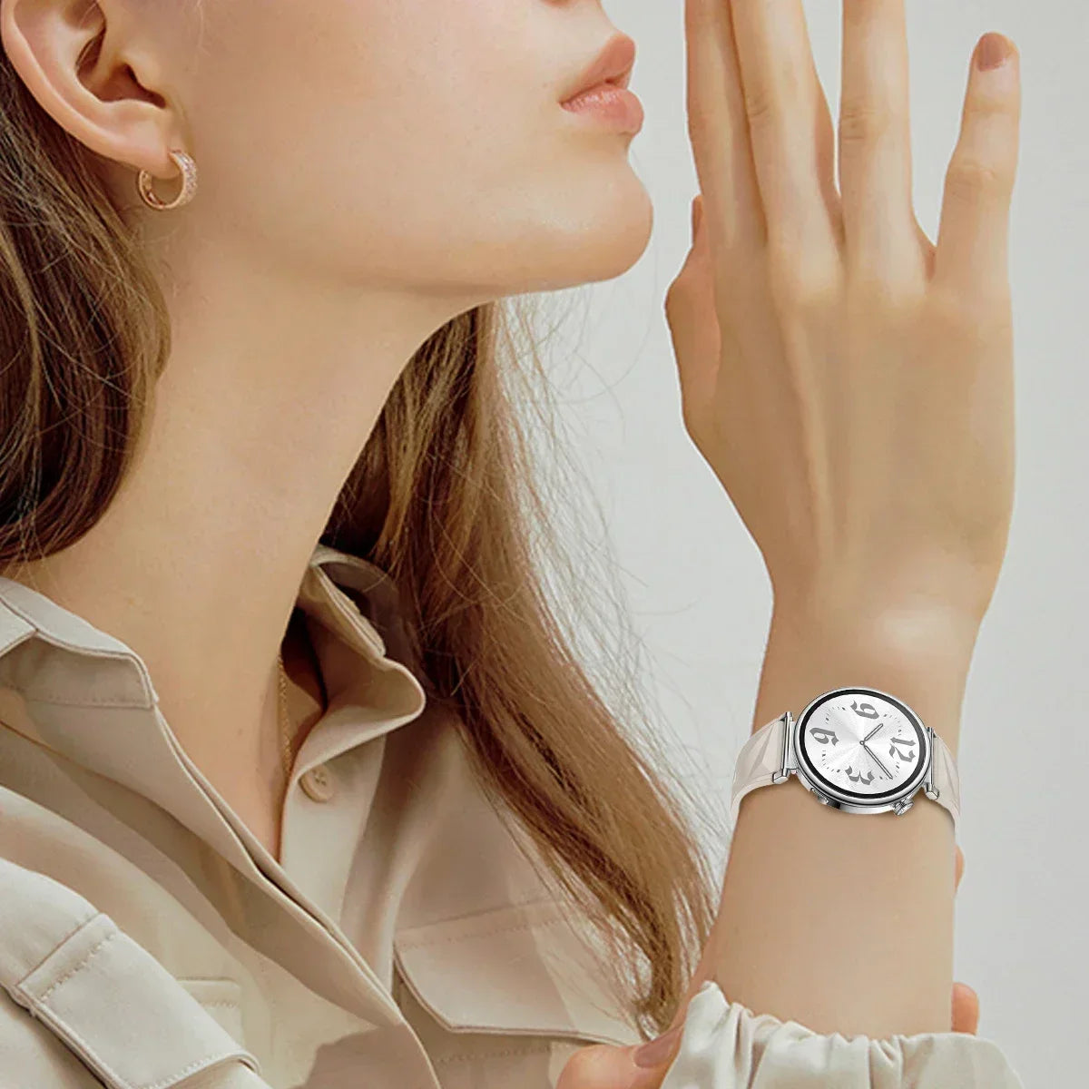 18mm Women Strap for Huawei Watch GT6/5 41mm Sport Silicone Replacement Band for Huawei Watch GT4 41mm Breathable 18mm Wristband