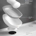Quick-Dry Soap Dish, 2-Tier Detachable with Drainage Plate, Keeps Sink Dry | Fast US Shipping