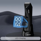 SEJOY Body Pubic Hair Trimmer for Men With Standing Recharge Dock,Balls Women Lady Shaver Hair Removal Bikini Trimmer