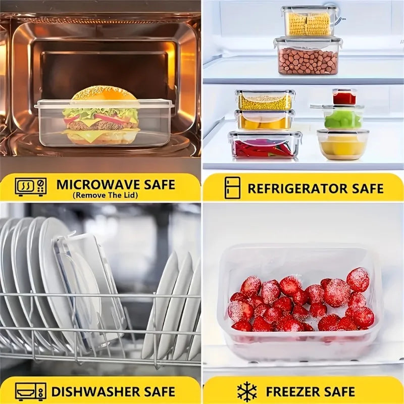 48PCS BPA-Free Food Storage Set – 24 Airtight Containers with Lids & Labels for Kitchen, Pantry & Travel - Nexvibe