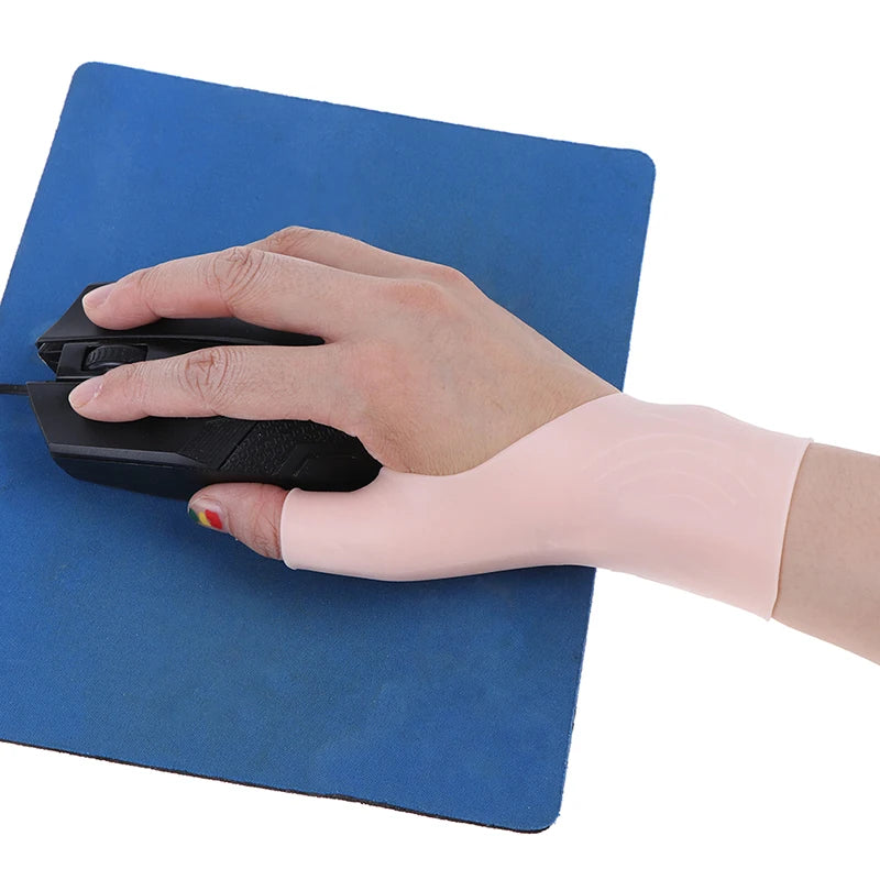 2PCS/1Pair Silicone Gel Wrist Thumb Support Gloves Arthritis Pressure Corrector〔CC55〕