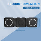 15W Magnetic Wireless Chargers 3 in 1 Foldable Phone Charge Dock Fast Charg Travel for Apple Watch IPhone 14/13/12/11/X AirPods