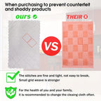 10Pcs Microfiber Kitchen Dishcloths, Double-Sided Absorbent Cleaning Rags, Reusable Lint-Free Towels for Home Cleaning