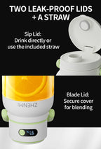 Holidays and Birthdays Blender for Shakes & Smoothies! ZHENMI BPA-Free Cordless Blender, 33oz, Ice Crushing, USB Rechargeable,