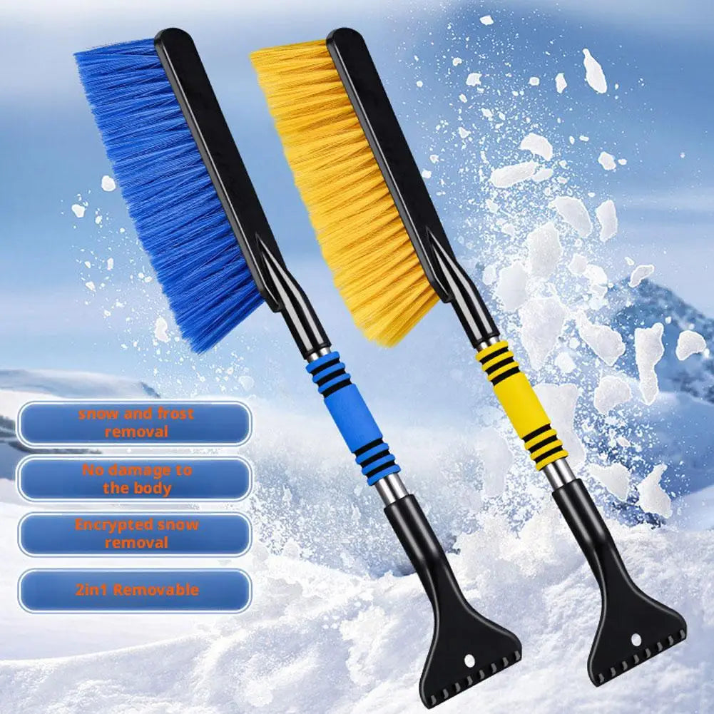 Car Snow Shovel Extendable Ice Scraper Snow Brush Detachable Windshield Snow Remove Broom Winter Auto Cleaner Tool Accessories