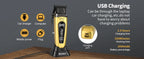 Hair Clippers for Men, Cordless Barber Clippers with LED Display 2299Hair Trimmer with Charging Base Professional Hair Clippers for Men, Cordless Barber Clipper T-Blade Beard Trimmer Foil Shaver Set, Rechargeable Electric Fad
