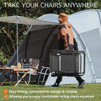 JHK Zero Gravity Portable Recliner Camping Patio Outdoor Garden Lounge Chair with Cup Holder Trays Adjustable Pillow for Backyard