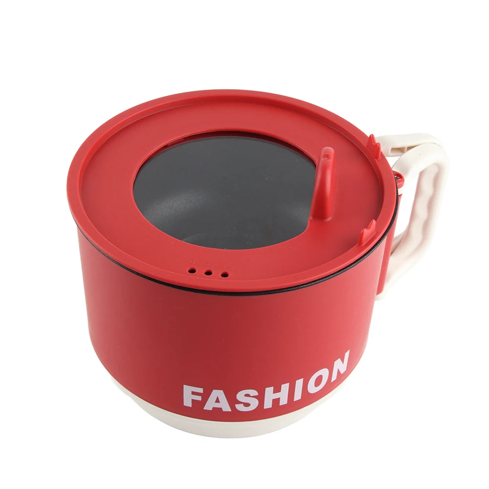 Mini Electric Cooker Portable Rapid Heat Hot Pot for Noodles Soup Steak - Easy Operation Camping Electric Pot
