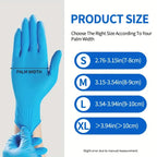 100 PCS Nitrile Kitchen Gloves, Size M, Durable & Puncture Resistant. 21x11cm, for Cooking & Cleaning