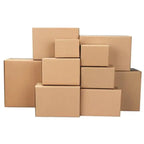 100 Pack 8x6x4 inches Small Shipping Boxes Brown Corrugated Cardboard Boxes for Packing, Mailing, Moving, Business
