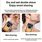 Professional Hair Clipper Set for Men, Rechargeable Cordless Hair Trimmer with LCD Display, 1pc/2-in-1/3-in-1 Grooming Kit with Foil Shaver & T-Blade Trimmer, Barber Haircut Machine with Accessories