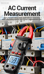ANENG ST180 Digital Clamp Meter 4000 Counts Multimeter AC Current NCV Capacitance Resistance Frequency Tester Measurement Tool