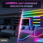 RGB LED Strip Light Intelligent Bluetooth Remote Control Remote Flexible Diode Light Strip for Room Home Decoration TV Backlight