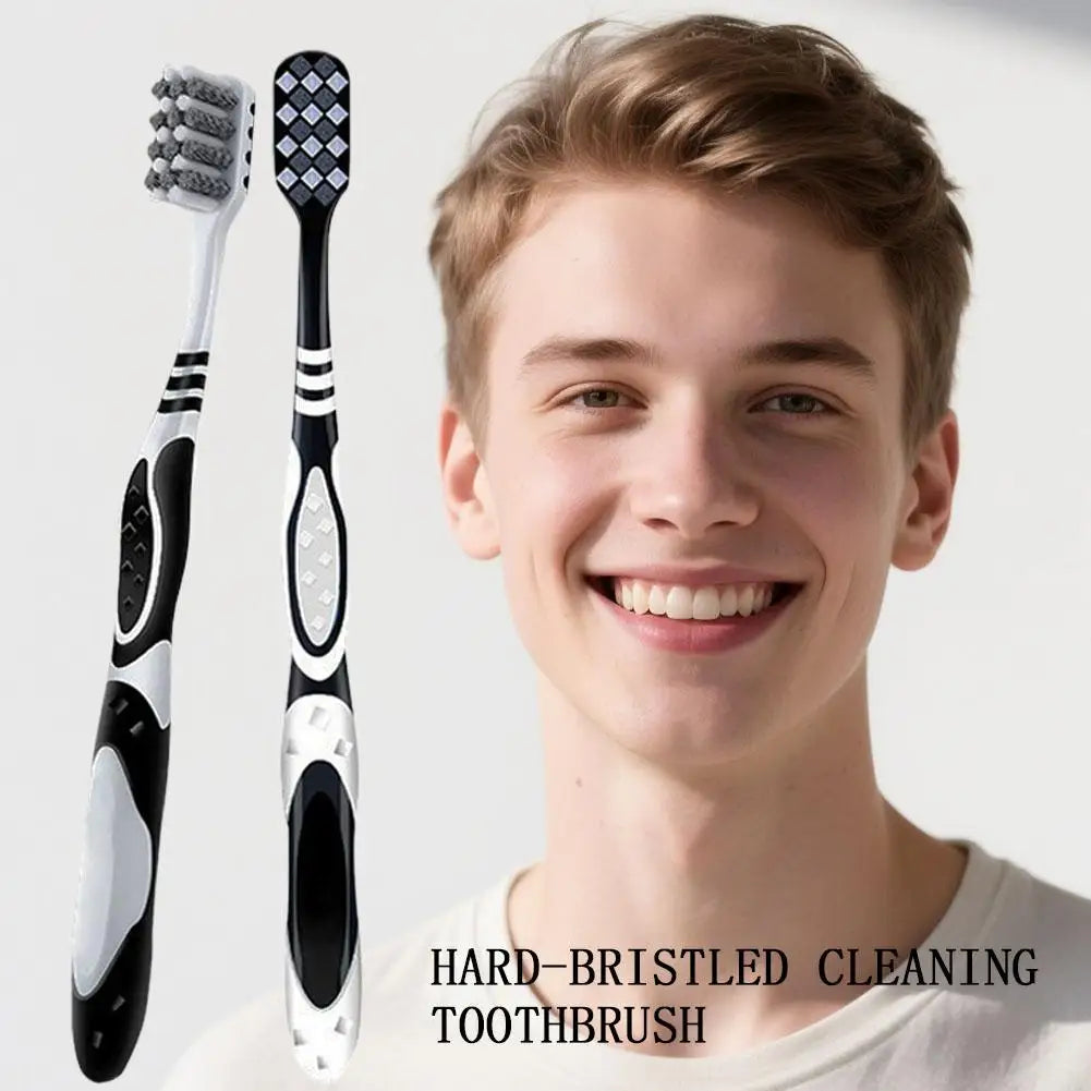 2/6/10PCS Hard Bristle Toothbrush Deep Cleaning Adult Dental Care Teeth Whitening Stain Removal Oral Care Toothbrush