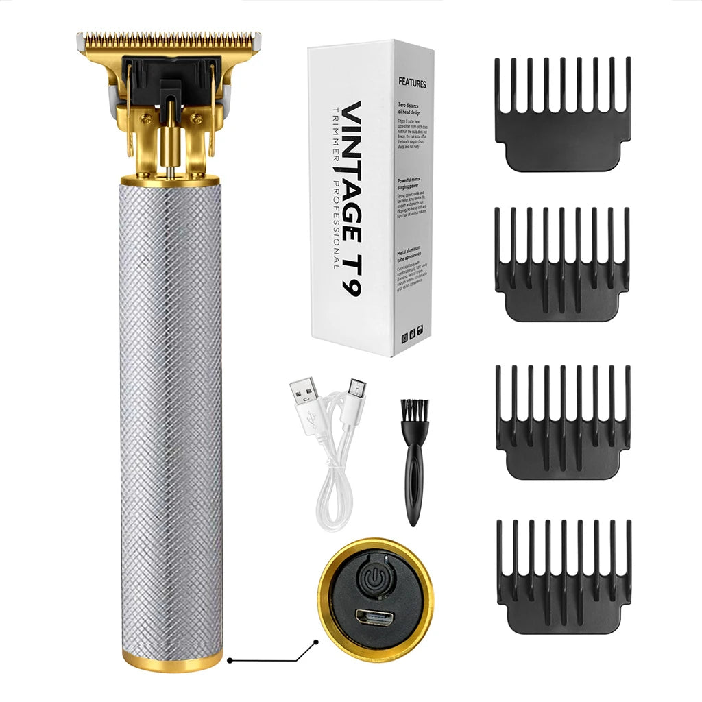 Professional Hair Clipper and Trimmer Set Rechargeable Electric Haircut Machine with LCD Display Barber Shears Grooming Kit for Men,Holiday Gift For Men