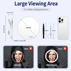 90x Magnifying Mirror Handheld with Stand Single Model Or with Tweezers And Beauty Scissors Set Suction Cup for Close-Up Viewing