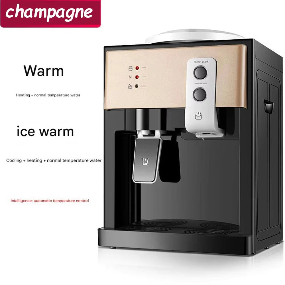 Electric Hot & Cold Water Cooler Dispenser Versatile Desktop Top Loading Water Dispenser (110V US/ 220V EU) for Home Office