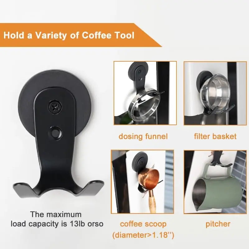 Magnetic Hooks for Breville and Ninja ES601 Coffee Machines, Coffee Handle Storage Rack, 1pc/2pc