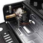 2 Burners Portable Camping Stove, 2.5KW Auto Ignition Butane/LPG Gas Stove w/Baking Tray+Carrying Case for RV Outdoor Picnic BBQ