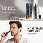 Rechargeable Nose & Ear Hair Trimmer for Women & Men Nose Hair Shaver for nasal clearance - portable grooming tool Easy Clean Cordless Trimmer
