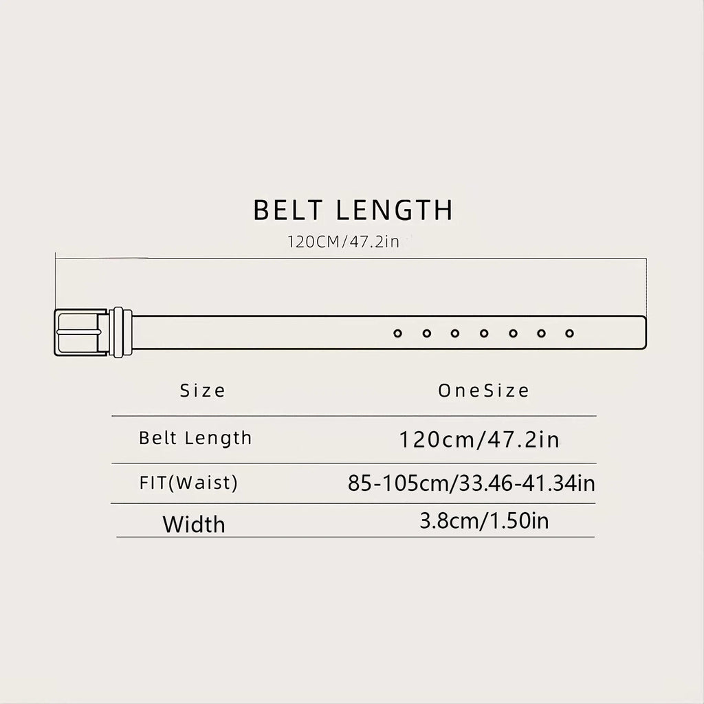The Ghost Head Element Pistol Craftsmanship Large Buckle Striped PU Embossed Button Personalized Casual Men's Belt