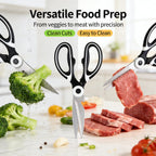 All In One Multipurpose Kitchen Scissors Heavy Duty Sharp Ergonomic Shears for Cooking Craft Office Home Daily Use