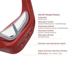 Red Eye Massager Under-Eye Glasses Massager Relieves Eye Fatigue Eyes Massage Glasses Eye Fatigue Relief Massager
