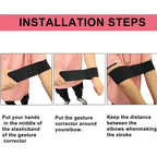 Golf Swing Trainer Posture Corrector Band for Beginners Arm Hand Motion Exercise Tension Elastic Fitness Equipmen
