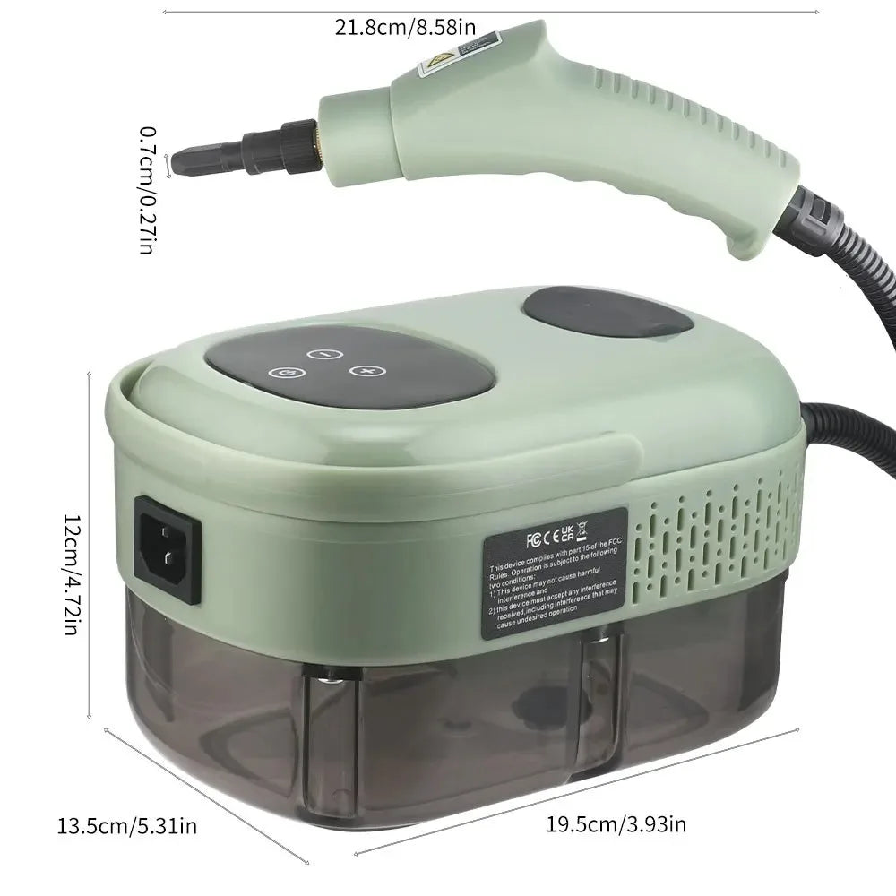 High Pressure Steam Cleaner 3Bar 1500W Portable Household Steam Cleaning Machine With Multiple Accessories