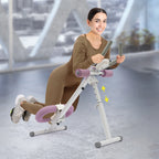 Abdominal Trainer Machine for Home Gym 44.88x19.6x21.2-27.5in 220lbs Capacity Adjustable Incline & Height Abs Workout