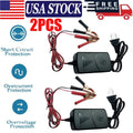 Plastic Storage Batteries General Car Truck Motorcycle 12V1A 14.4V Two Wire Clip Charger Double-line Clip American Standard 2pcs