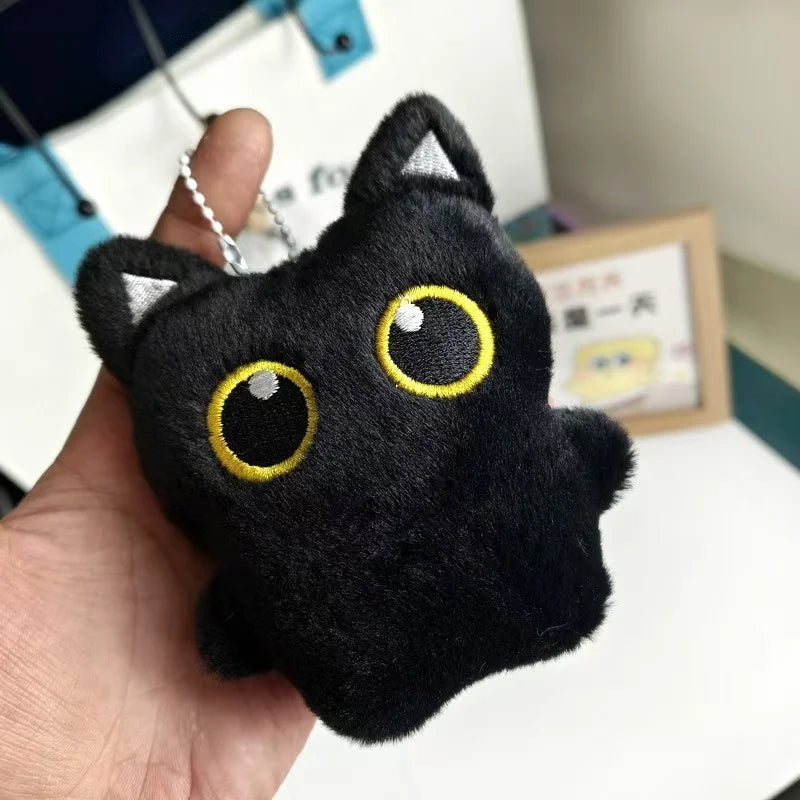@NEW Cute Black Cat plush toy Doll Small Pendant Cuddly Pillow Cushion Ins Black Cat Plush Toy Doll for Boy Girl Birthday Gifts