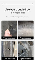 Tire Repair Glue Waterproof & High Temperature Resistant Black Sealing Waterproof And High-Temperature Resistant Repair Adhesive