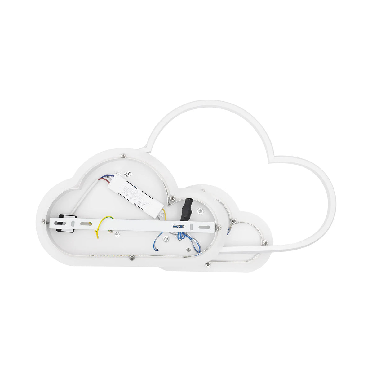 Cloud Shape LED Ceiling Light Fixture Modern 3-Color Lighting Acrylic Ceiling Lamp for Living Room Bedroom Kid's Room 52x31cm