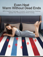 Electric Blanket 220V EU Plug Striped Printing Winter Insulation Heating Electric Blanket Constant Temperature Control