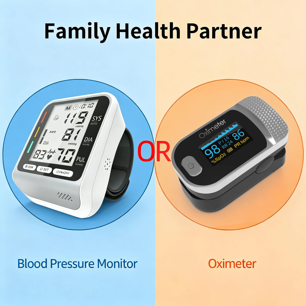 Tensiometer Or Finger Oximeter Medical Digital Blood Pressure Monitor Heart Rate Pulse Meter Household Automatic Tonometer