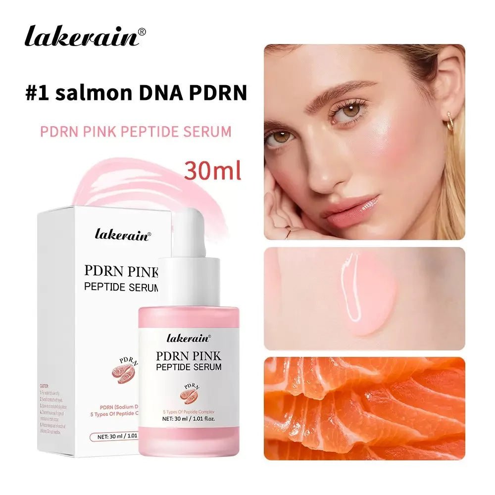 Salmon DNA PDRN Pink Peptide callage Serum Pink Glow Serum Remove Skin Darkness Hydrating Moisturizing Firming Korean Skincare