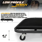 Ultimate 2-in-1 Mechanic Creeper Seat with Wheels - Heavy-Duty Adjustable Rolling Stool for Garage & Auto Shop