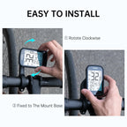 CYCPLUS M1+Z1 Cycling GPS Wireless Bike Computer With BLE 5.0/ANT+ with 2.9" LCD Screen Auto Backlight IPX6 Waterproof
