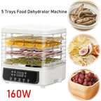 5-Layer Household Dry Fruit Machine Food Dryer Fruit Vegetable Snack Freeze-drying Machine Adjustable Temperature Touch Control