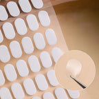 200pcs Nail Support Double-Sided Tape Nail Art Transparent No-Trace Jelly Tape Wearable Nail Tips Practice Base Fixing St