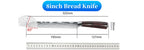 9 Types of Stainless Steel Kitchen Knife, Japanese Chef Knife, Meat Cleaver, Santoku, Bread, Boning, Slicing, Fruit Knife with Gift Box