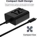125W TurboPower GaN Fast Charger USB C Laptop Wall Adapter With 3.3ft Type C Cable For Moto Edge 50 Ultra 30 Pro PD3.0 PPS Charging Block For MacBook Pro Air Samsung S26 S25 Lenovo