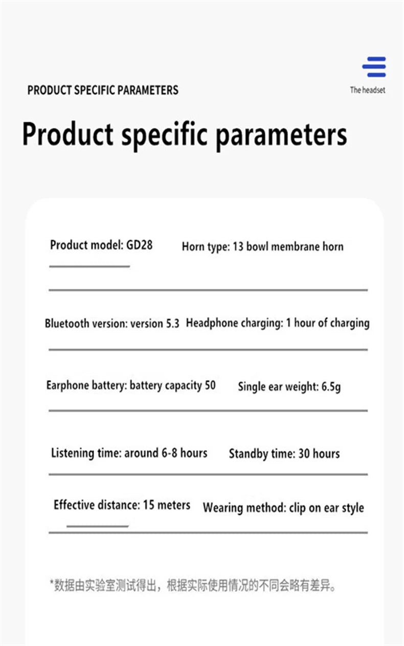 Earphone Clip Wireless Bluetooth Headphone Bone Conduction Headset High Quality TWS Auriculares Sport Noise Canceling With Mic - Nexvibe