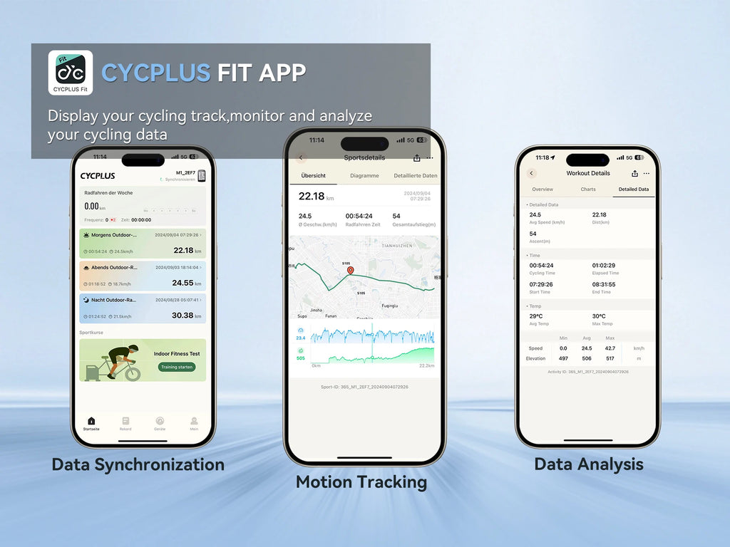 CYCPLUS M1+Z1 Cycling GPS Wireless Bike Computer With BLE 5.0/ANT+ with 2.9" LCD Screen Auto Backlight IPX6 Waterproof