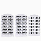 New 12 pairs/set White Imitation Pearl Stud Earrings For Women Girls Ear Jewelry Round Ball 8mm 10mm 12mm